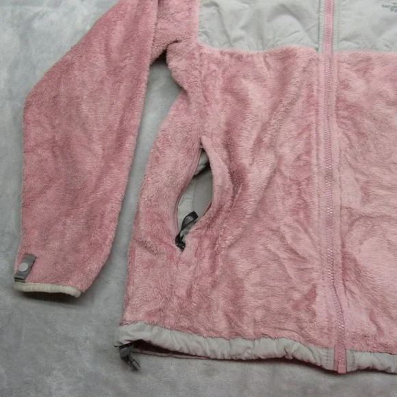 The North Face Jacket Youth XL Pink Interchange Fuzzy Fleece Full Zip Outdoor - Picture 6 of 16